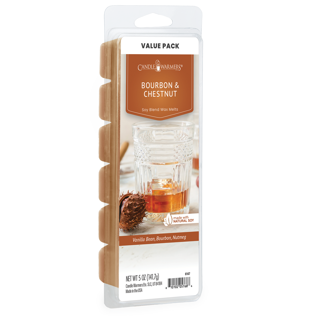 Bourbon & Chestnut Wax Melts 5oz