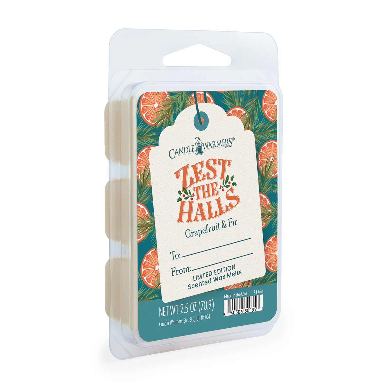 Zest The Halls Limited Edition 2.5 oz Christmas Wax Melt