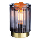 Black Fluted Glass Illumination Fragrance Warmer