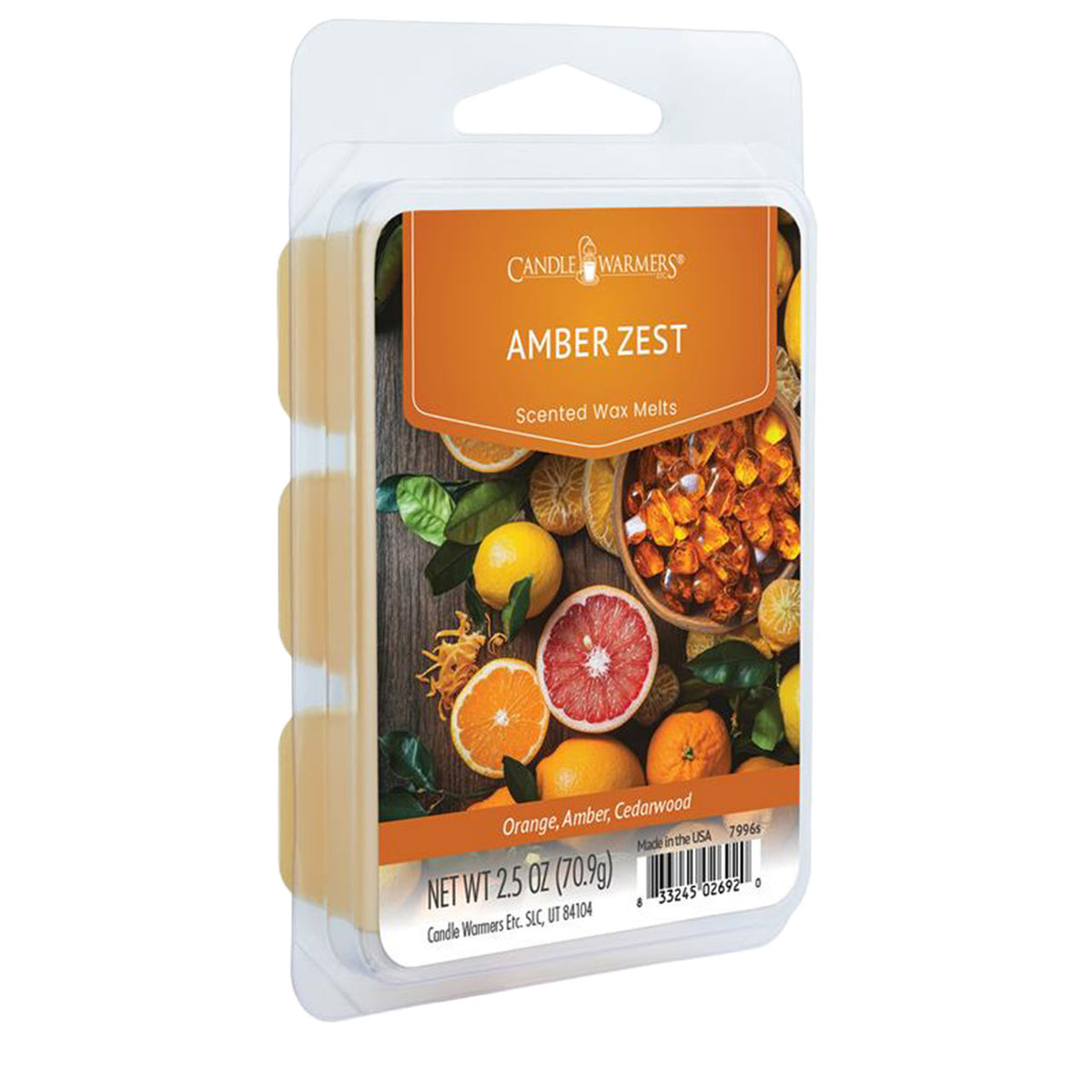 Amber Zest Classic 2.5oz Wax Melts
