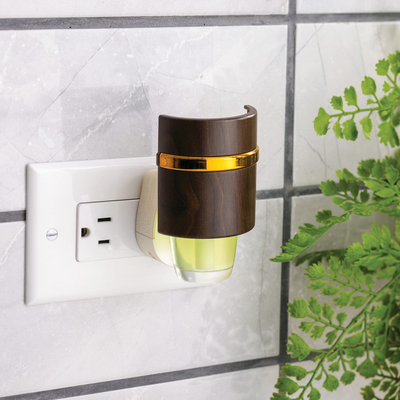 Walnut WallScents™ Fragrance Warmer Pluggable