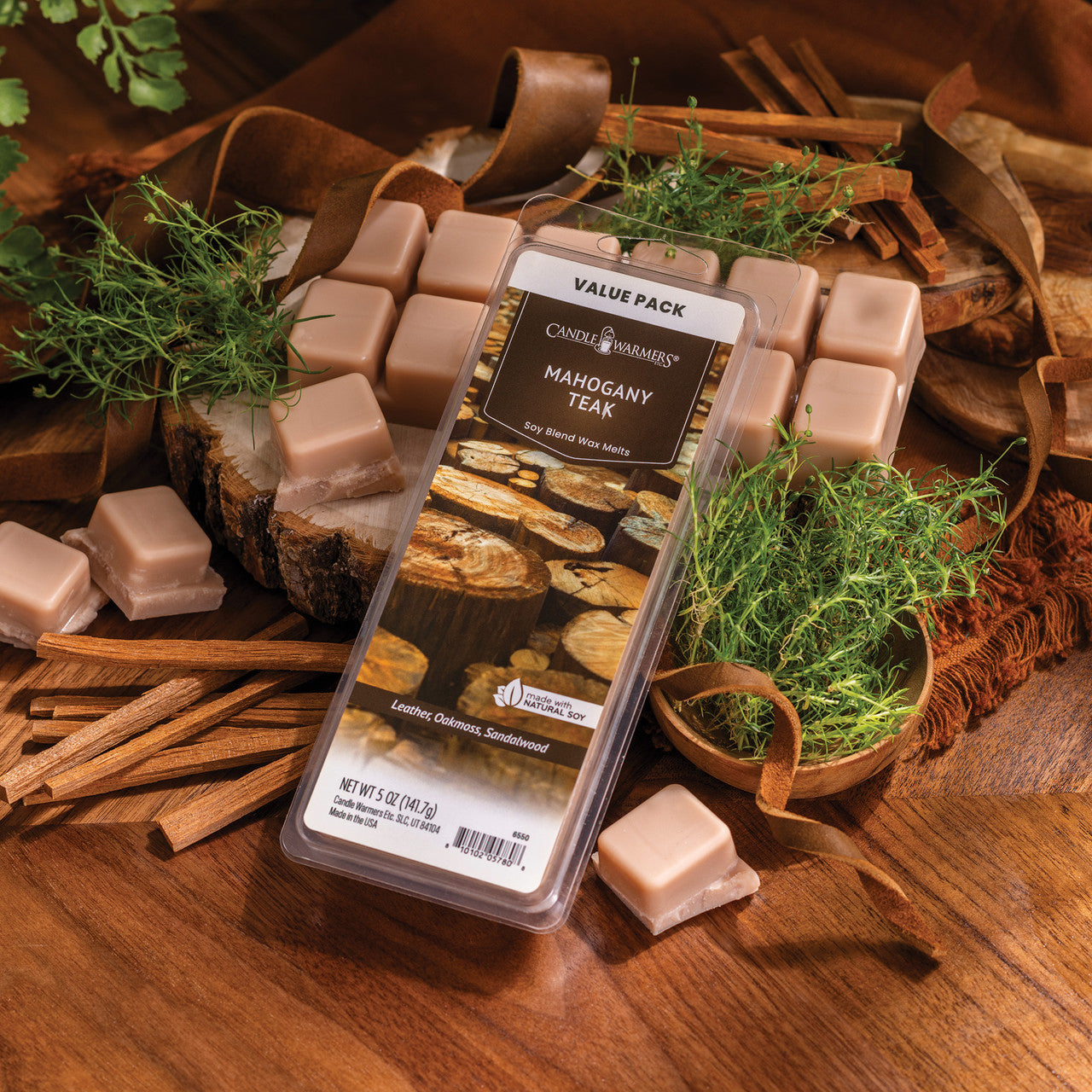 Mahogany Teak Classic Wax Melts 5oz