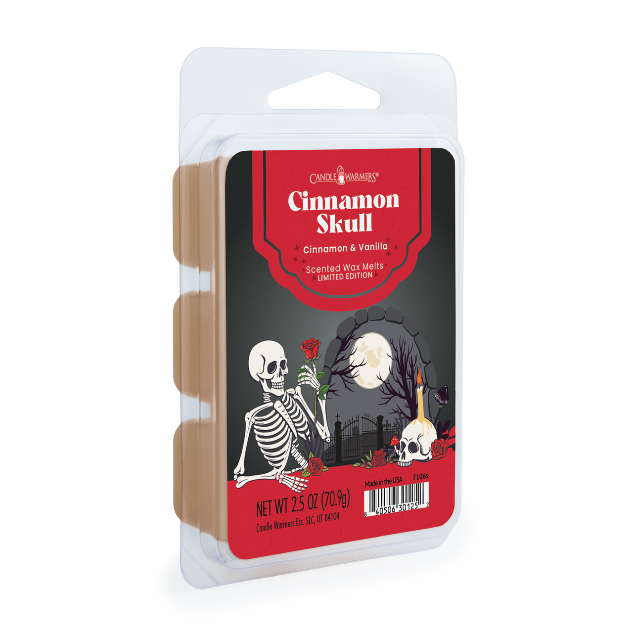 Cinnamon Skull Limited Edition 2.5 oz Halloween Wax Melt