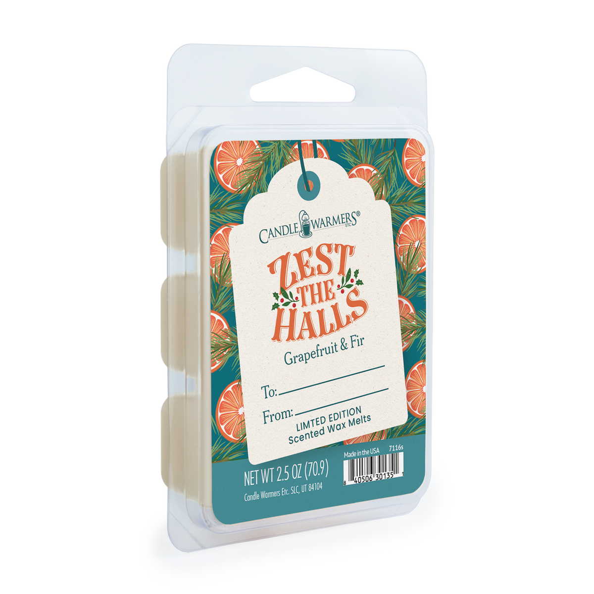 Zest The Halls Limited Edition 2.5 oz Christmas Wax Melt