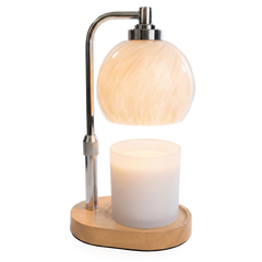 Swirl Blown Glass Candle Warmer Lamp