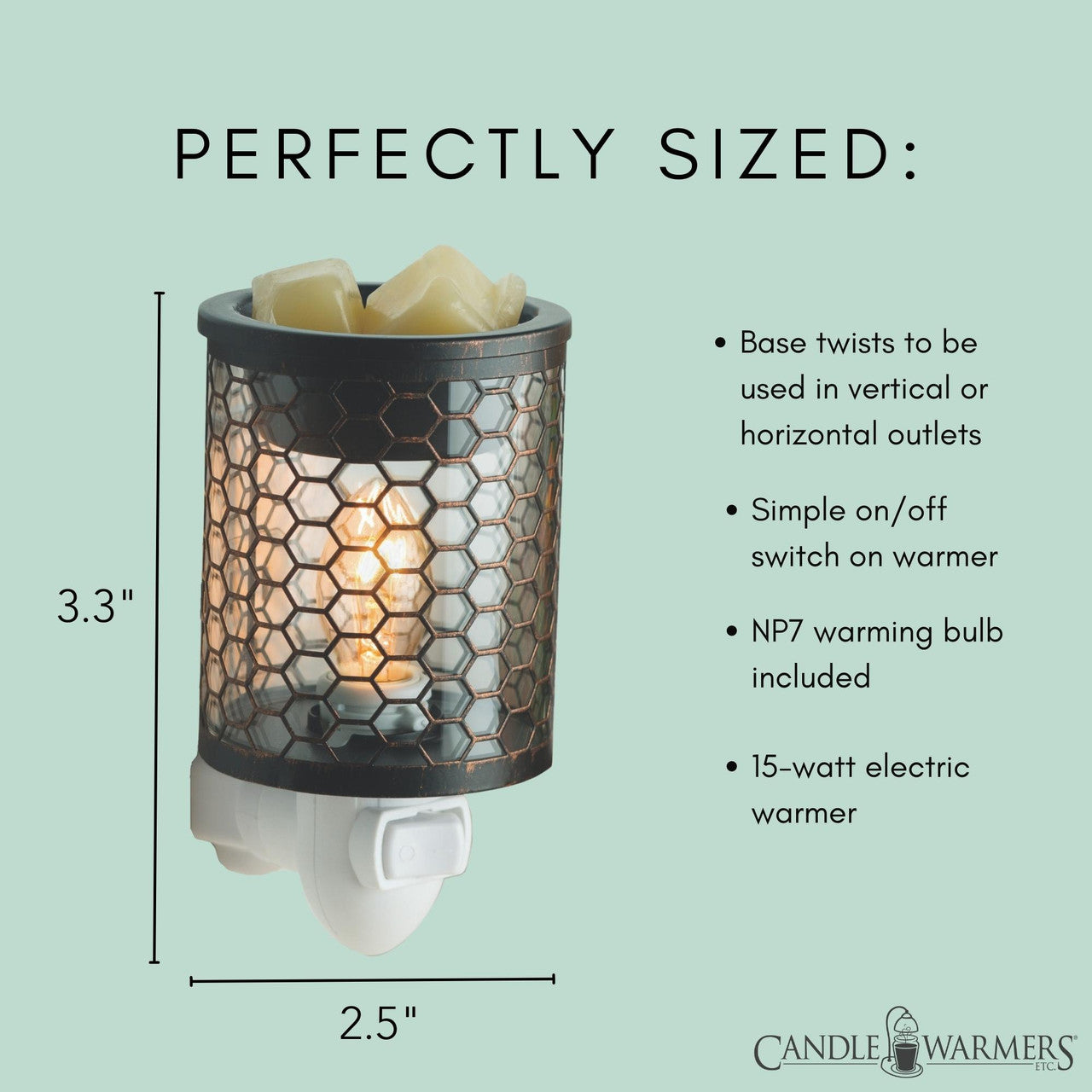 Chicken Wire Vintage Bulb Pluggable Fragrance Warmer