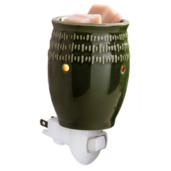 Green Etched Pluggable Fragrance Warmer