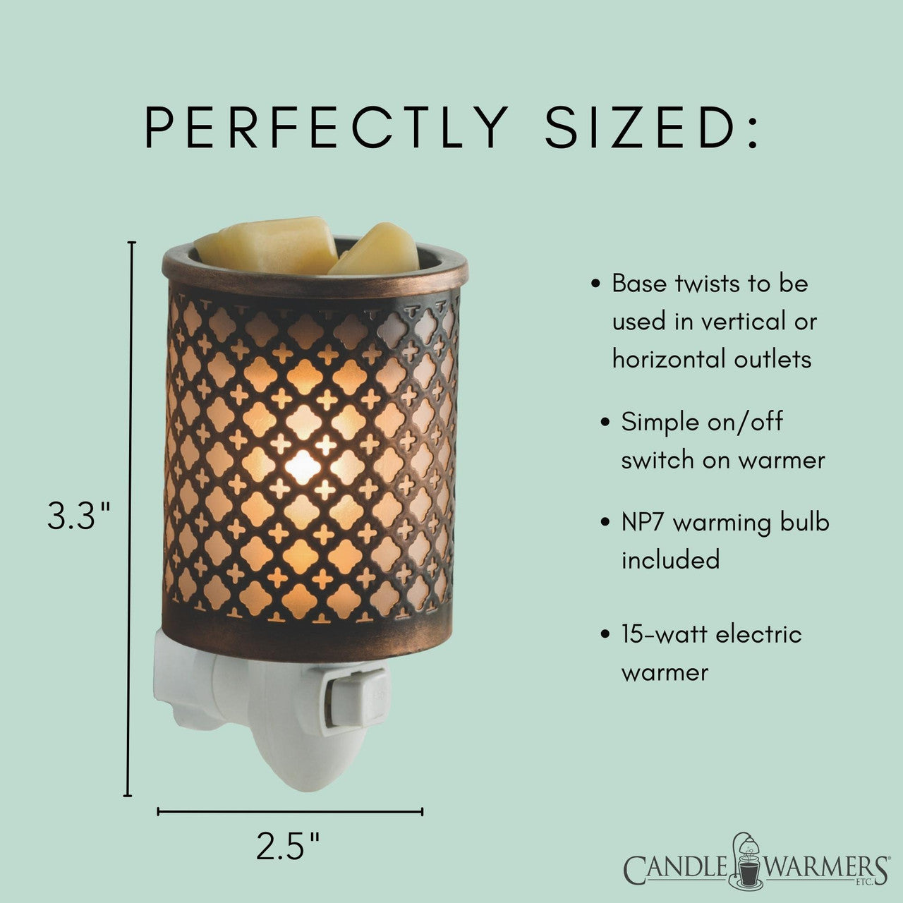 Morocco Metal Pluggable Fragrance Warmer